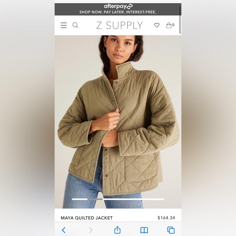 Z supply Maya quilted jacket
